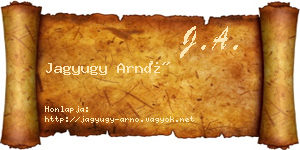 Jagyugy Arnó névjegykártya